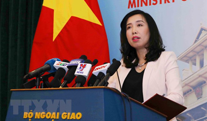 Người phát ngôn Bộ Ngoại giao Việt Nam Lê Thị Thu Hằng. Ảnh: Phương Hoa/TTXVN