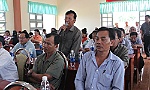 Cử tri huyện Gò Công Đông lo lắng việc sạt lở đê biển.