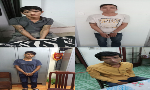 Các đối tượng trộm cắp, cướp giật bị sa lưới Ảnh: Cơ quan Công an cung cấp