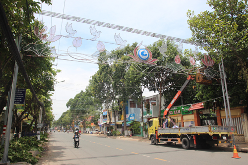 Công tác chỉnh trang đô thị đang được TP. Mỹ Tho tập trung thực hiện.