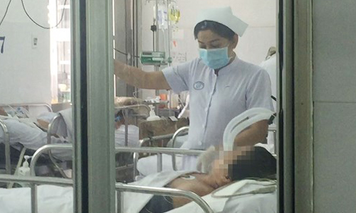 Bệnh nhân H.Đ.H. đang trong tình trạng nguy kịch và nằm phòng cách ly