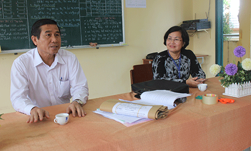 Kiểm tra tại điểm thi THPT Thiên Hộ Dương.