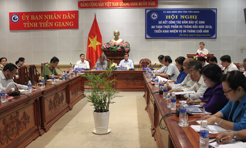 Quang cảnh hội nghị sơ kết công tác đảm bảo VSATTP