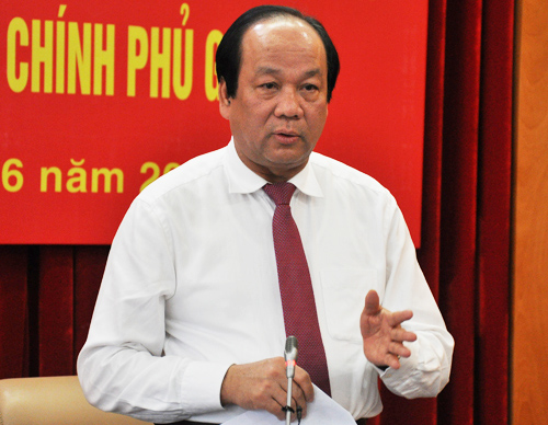 Ông Mai Tiến Dũng nhấn mạnh không chấp nhận tăng biên chế, phình bộ máy. Ảnh: Viết Tuân.