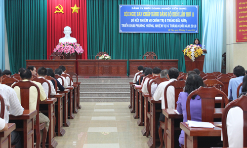 Đảng uỷ khối Doanh nghiệp sơ kết nhiệm vụ chính trị 6 tháng đầu năm