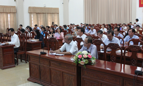 Đại biểu tham dự hội nghị sơ kết
