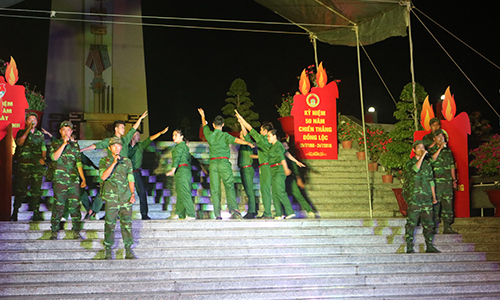 Tiêt mục văn nghệ tại buổi lễ