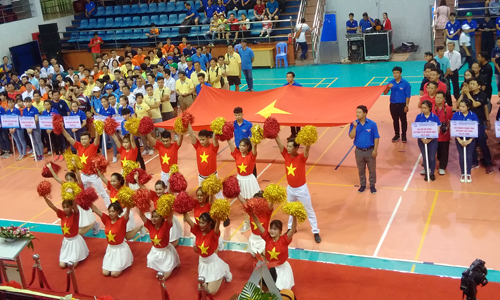Khai mạc hội thao.
