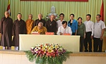 Vận động tăng ni, phật tử tham gia bảo đảm trật tự ATGT
