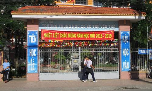 Ngôi trường nơi xảy ra vụ mất trộm thiết bị máy vi tính.