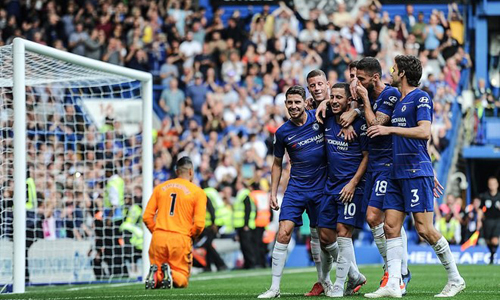 Chelsea giành chiến thắng tưng bừng trong ngày Hazard (số 10) lập hat-trick. (Nguồn: Daily Mail)