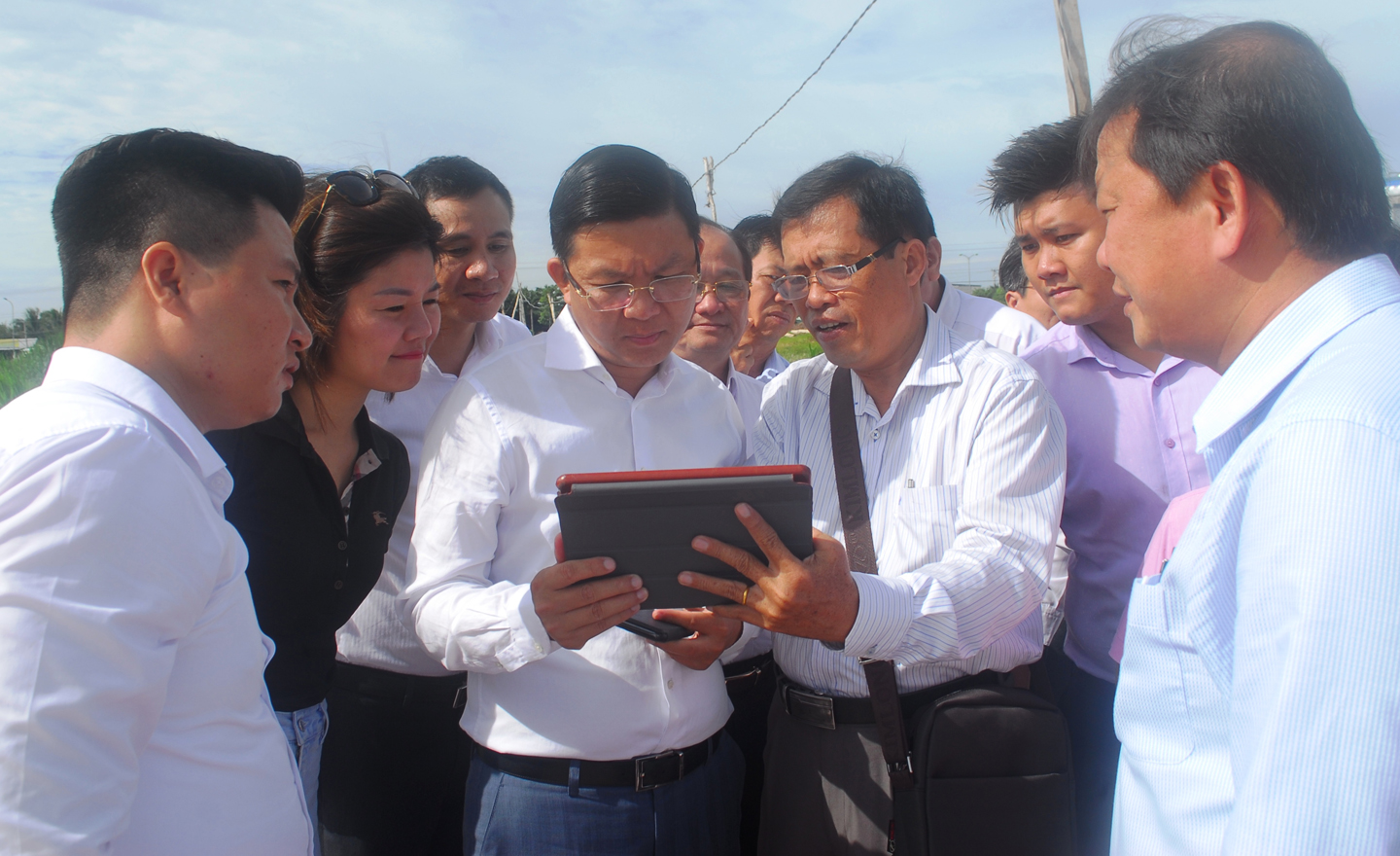 Tập đoàn FLC khảo sát tại một dự án trên địa bàn tỉnh.
