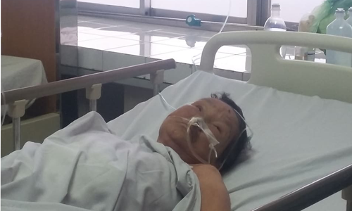 Bệnh nhân đang được điều trị tại bệnh viện.