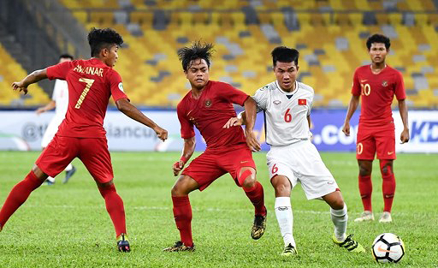 Chỉ có 1 điểm sau 3 trận, U16 Việt Nam gây thất vọng ở VCK châu Á 2018. Ảnh: Đoàn Nhật