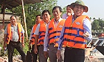 Tiền Giang: Chủ tịch UBND tỉnh thực tế công tác ứng phó triều cường