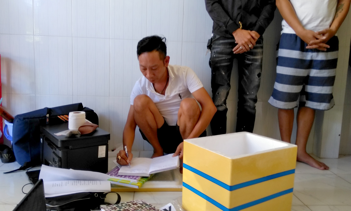 Tang vật bị cơ quan công an tạm giữ.