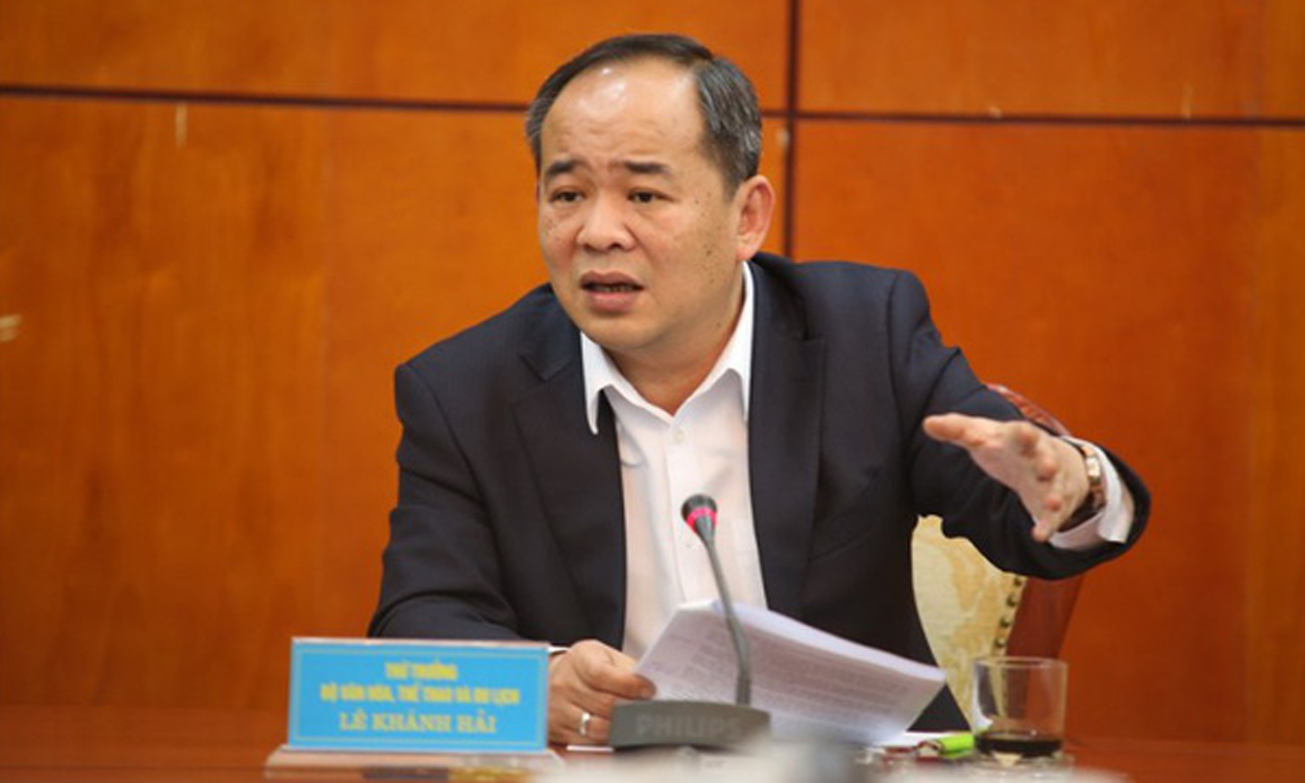 Ông Lê Khánh Hải – Thứ trưởng Bộ VHTT&DL đang là ứng cử viên duy nhất ứng cử Chủ tịch VFF. Ảnh:vietnamhoinhap