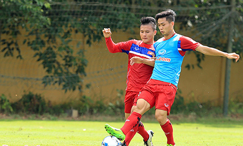 Công Phượng và Quang Hải là ứng viên cho danh hiệu cầu thủ xuất sắc nhất AFF Suzuki Cup 2018 - Ảnh: Phan Tùng