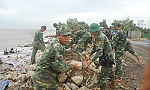 Ứng phó bão số 9: Huy động 200 bộ đội hộ đê biển Gò Công