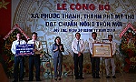 Phước Thạnh ra mắt xã nông thôn mới