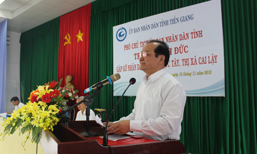 Phó Chủ tịch UBND tỉnh phát biểu ý kiến