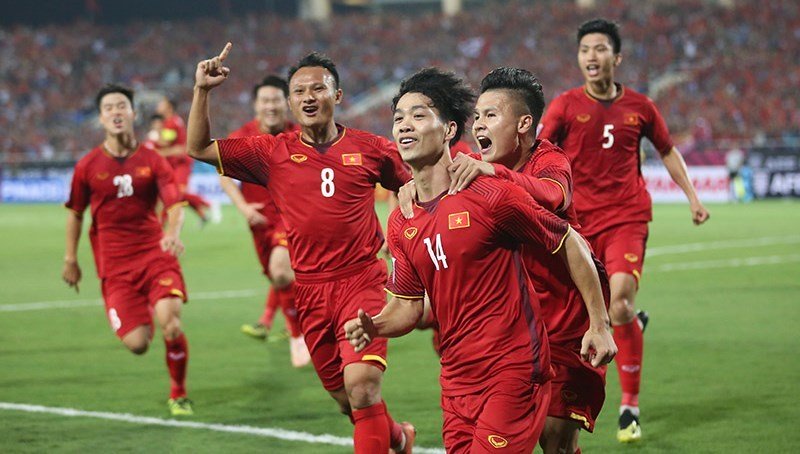 Công Phượng là cầu thủ mở tỷ số cho Đội tuyển Việt Nam ở phút 11.