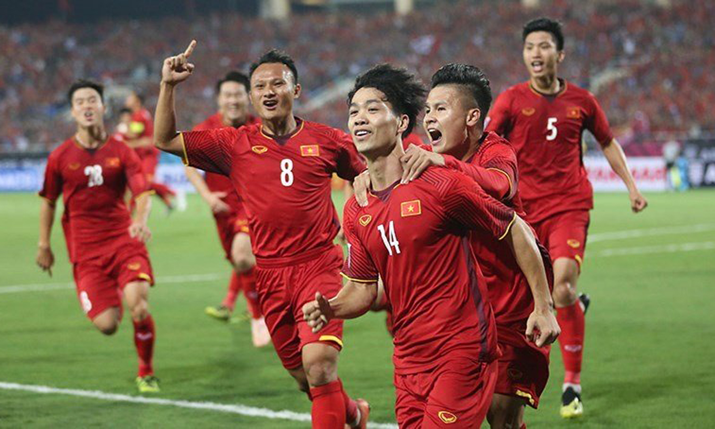 Đội tuyển Việt Nam được dự đoán sẽ có trận đấu khó khăn trên sân khách Myanmar. Ảnh: Vietnamnet.vn