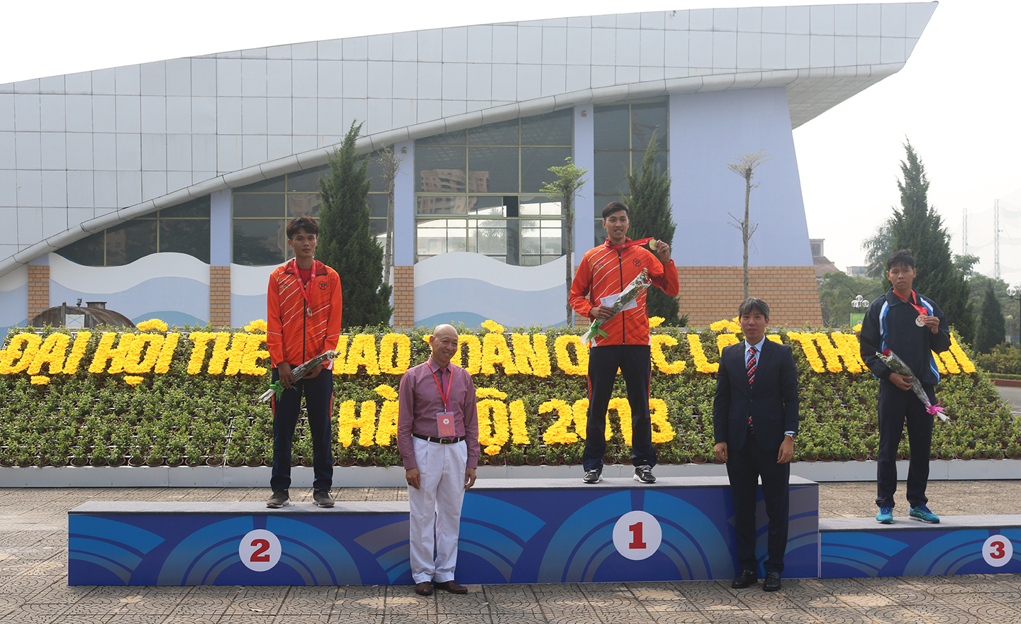 VĐV Nguyễn Hữu Tài của Tiền Giang đoạt HCĐ nội dung chạy 110 m rào nam.