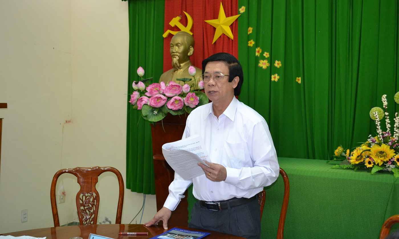 Bí thư Tỉnh ủy, Chủ tịch HĐND tỉnh Tiền Giang Nguyễn Văn Danh 