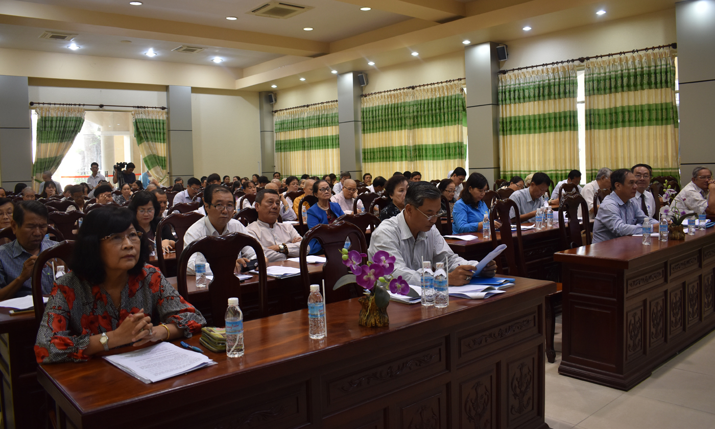 Đại biểu tham dự hội nghị tổng kết hoạt động của Hội Bảo trợ