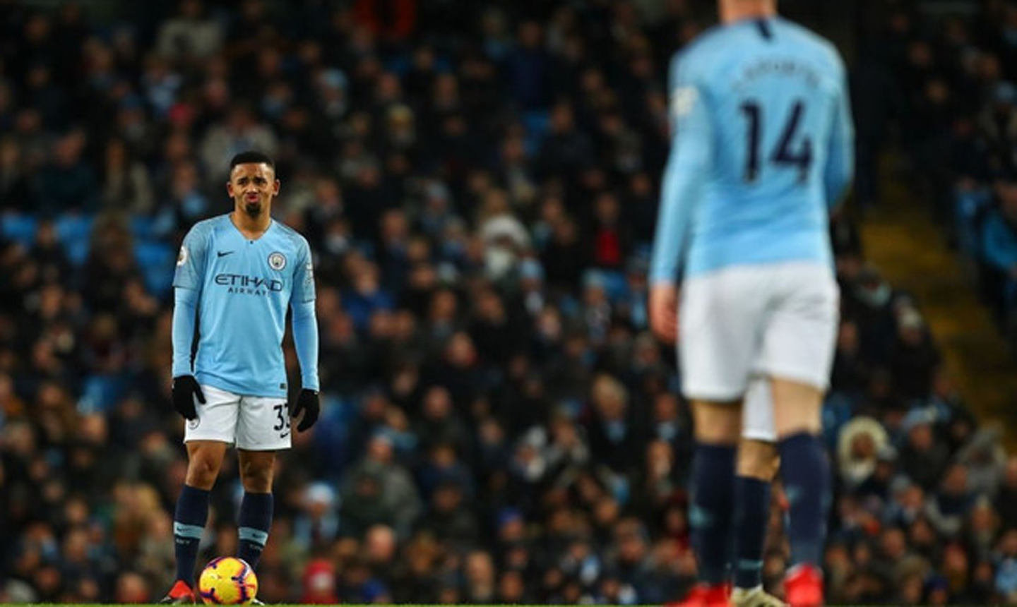 Man City bất ngờ sảy chân liên tiếp trước Crystal Palace và Leicester. Ảnh: Getty Images.