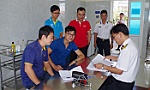 Phóng viên Báo Ấp Bắc tham gia Đoàn chúc tết chiến sĩ Nhà giàn DK1