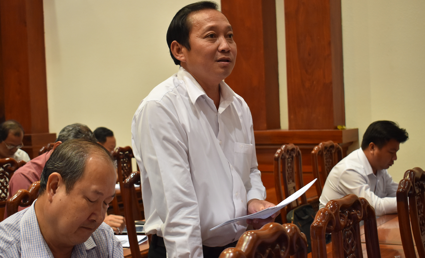 Đại diện các Sở, ngành, địa phương phát biểu