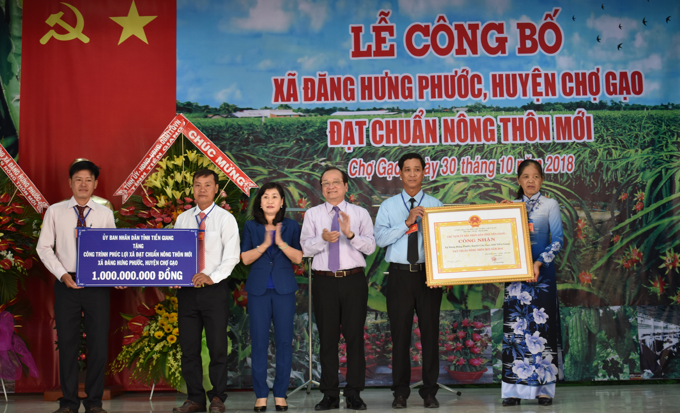 Xã Đăng Hưng Phước đạt xã NTM vào năm 2018
