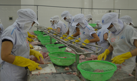 Mặt hàng thủy sản chế biến xuất khẩu của Tiền Giang.