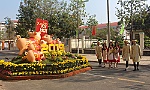 Tiền Giang: Sắc xuân rực rỡ qua những đường hoa