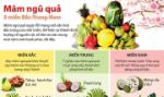 Mâm ngũ quả ba miền Bắc-Trung-Nam có điểm gì khác nhau?