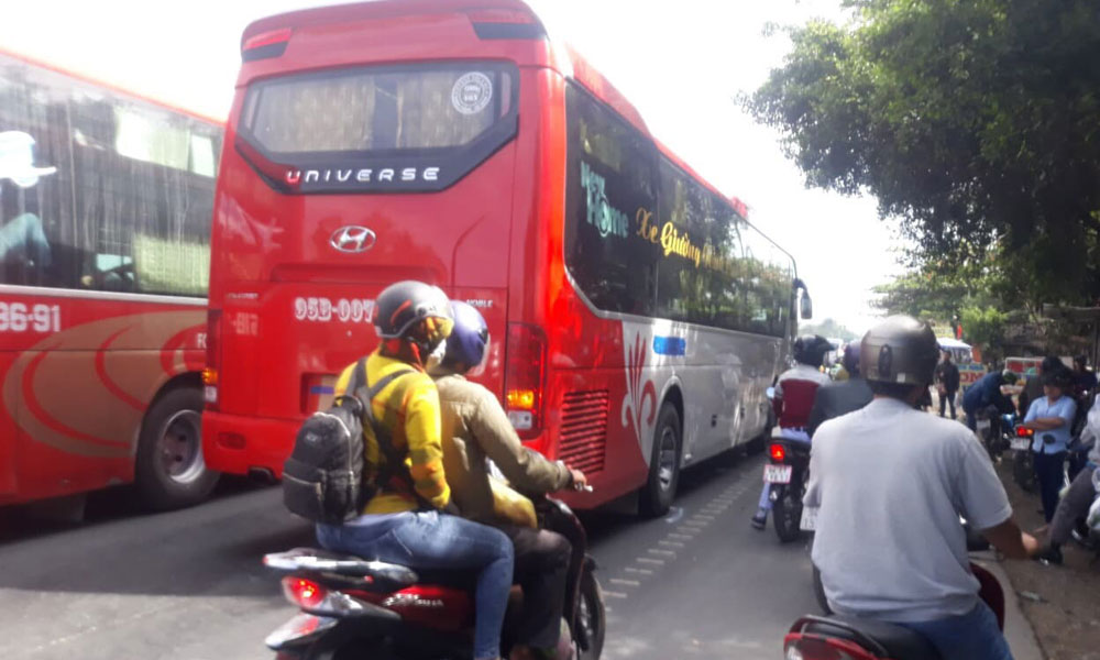 Hiện trường vụ tai nạn.  