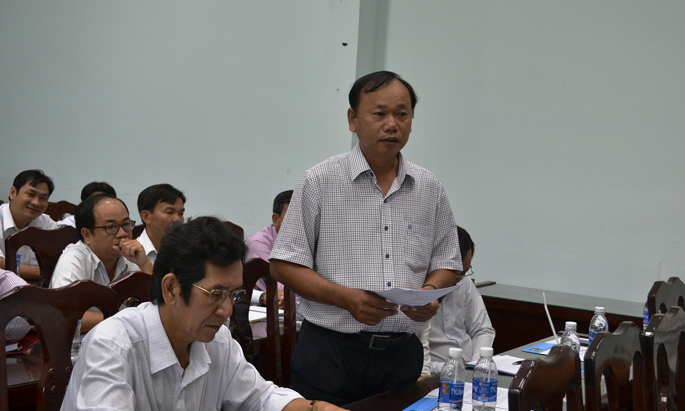 Đại biểu phát biểu tại hội nghị