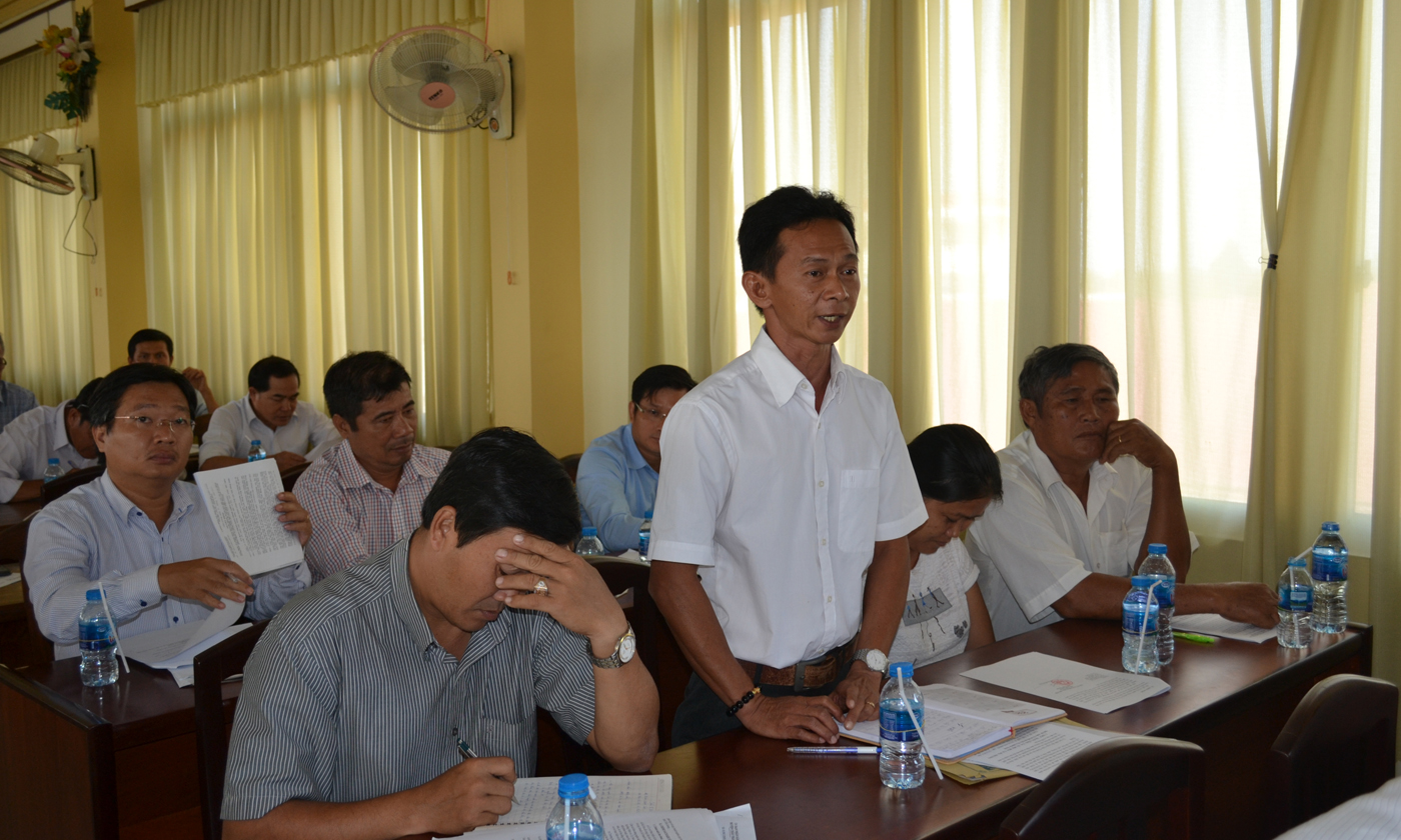 Đại diện nhà đầu tư pháp biểu tại buổi làm việc