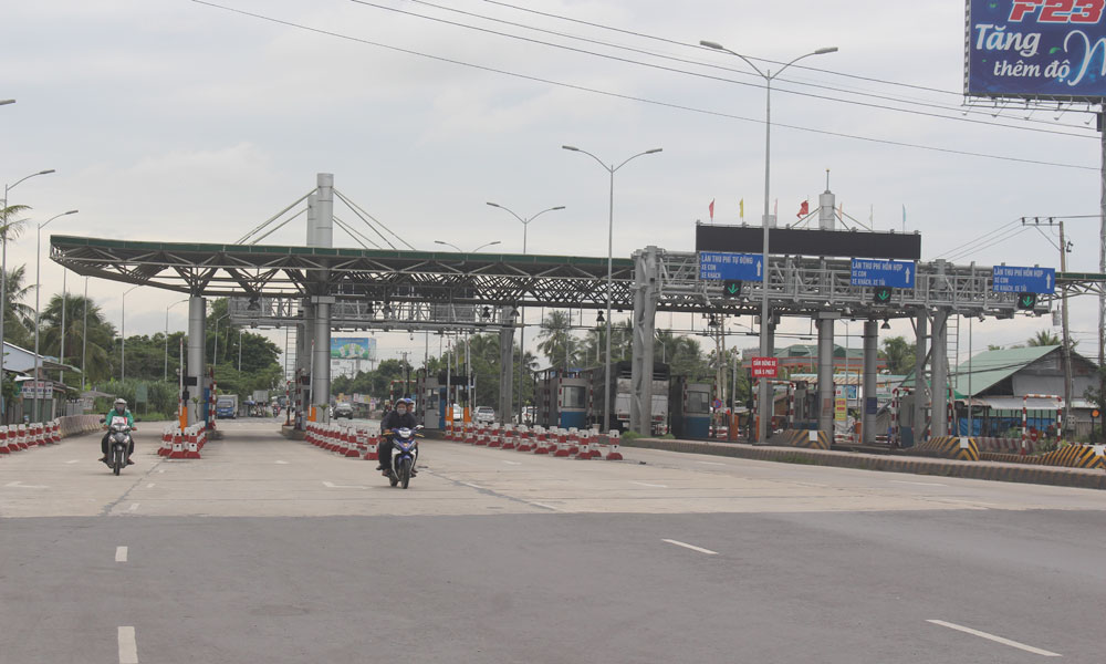 Trạm thu phí BOT Cai Lậy thu phí trở lại vào ngày 25-3.