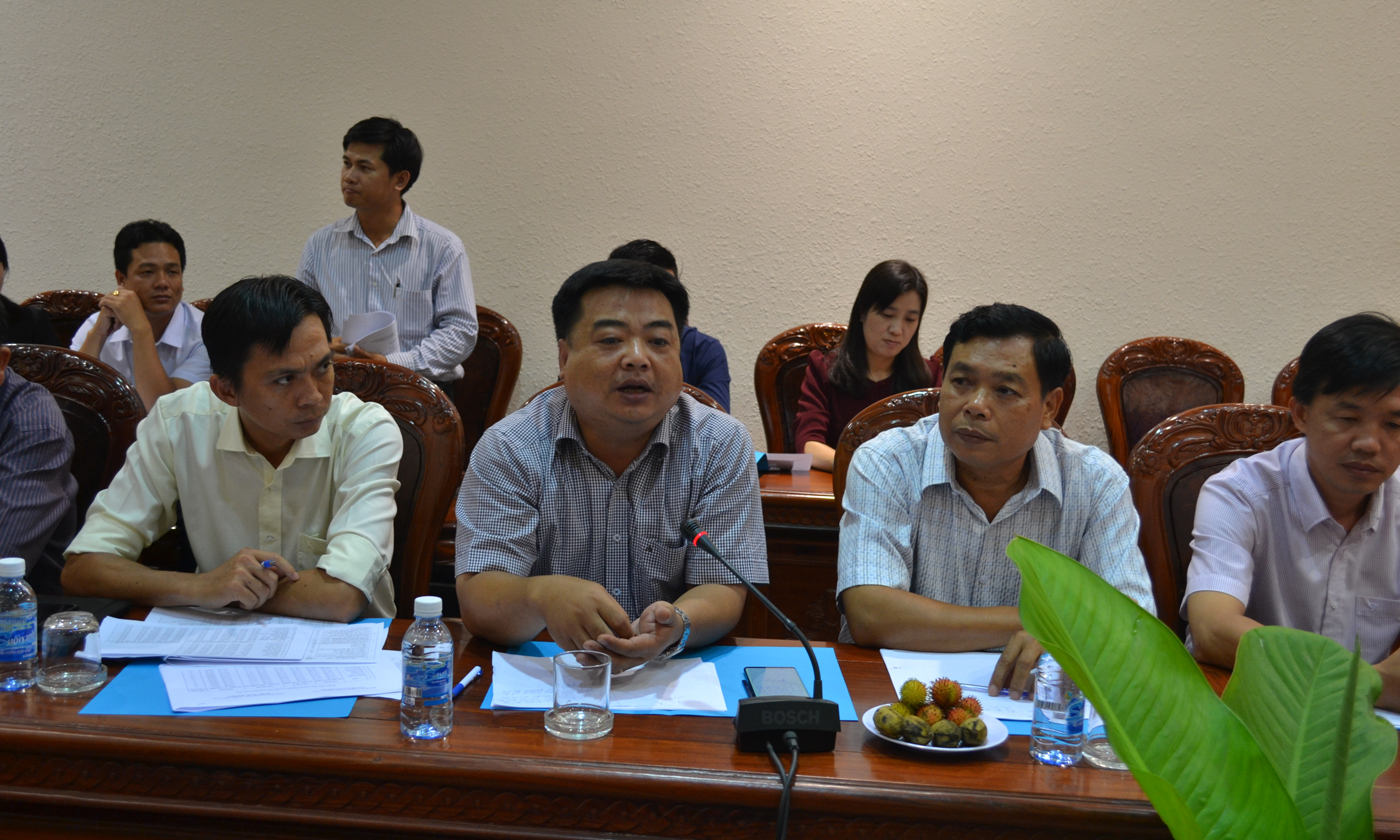 Đơn vị tỉnh Hậu Giang phát biểu tại buổi họp