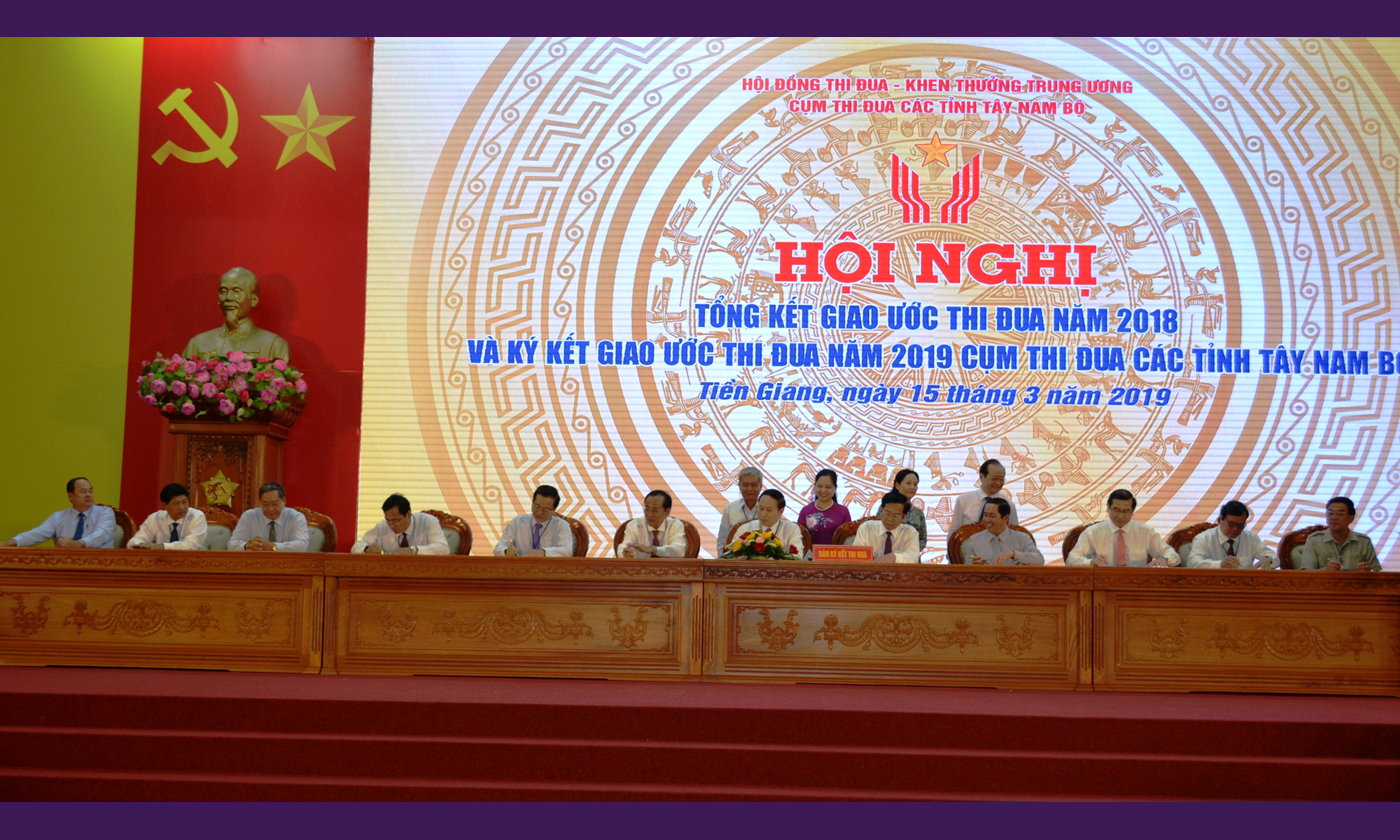 Cụm thi đua các tỉnh TNB ký giao ước thi đua năm 2019