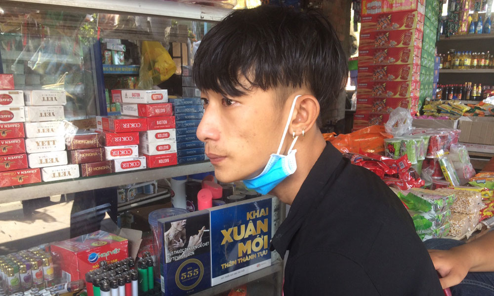 Đối tượng Vũ bị bắt giữ.