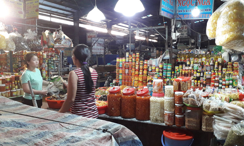 Khu vực nơi Dũng dùng dao tấn công bà N.