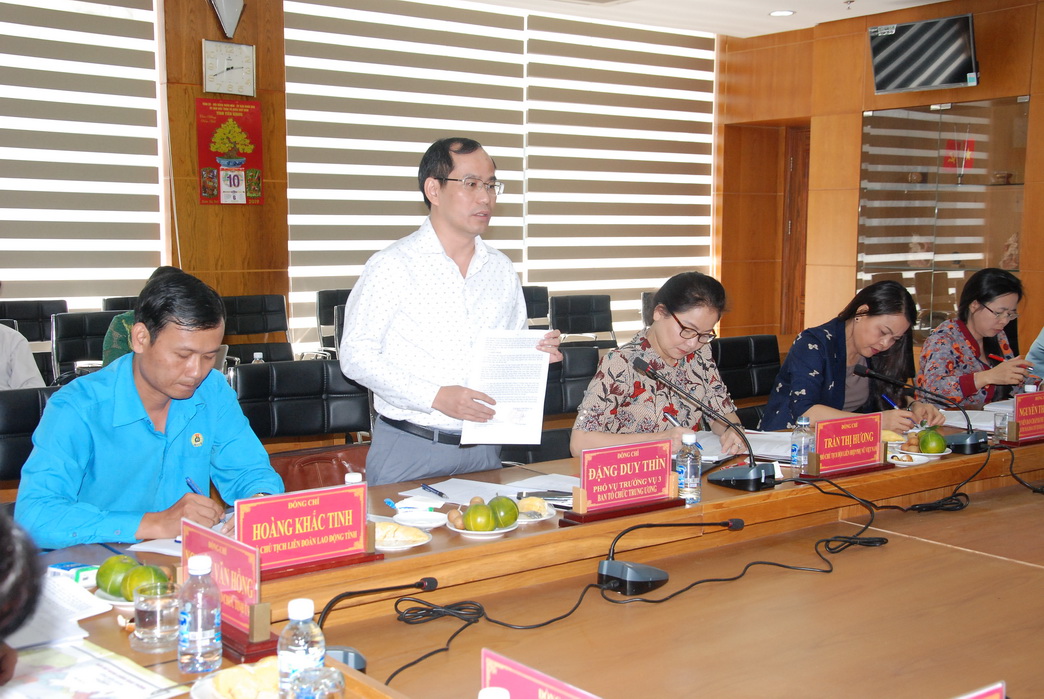 Lãnh đạo Ban Tổ chức Trung ương tham gia chất vấn tại buổi làm việc