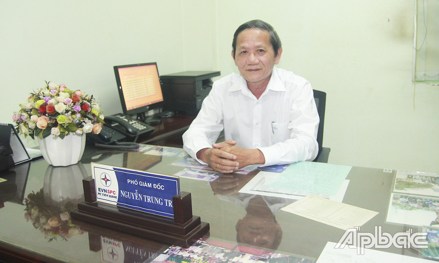 Phó Giám đốc Công ty Điện lực Tiền Giang Nguyễn Trung Trí.