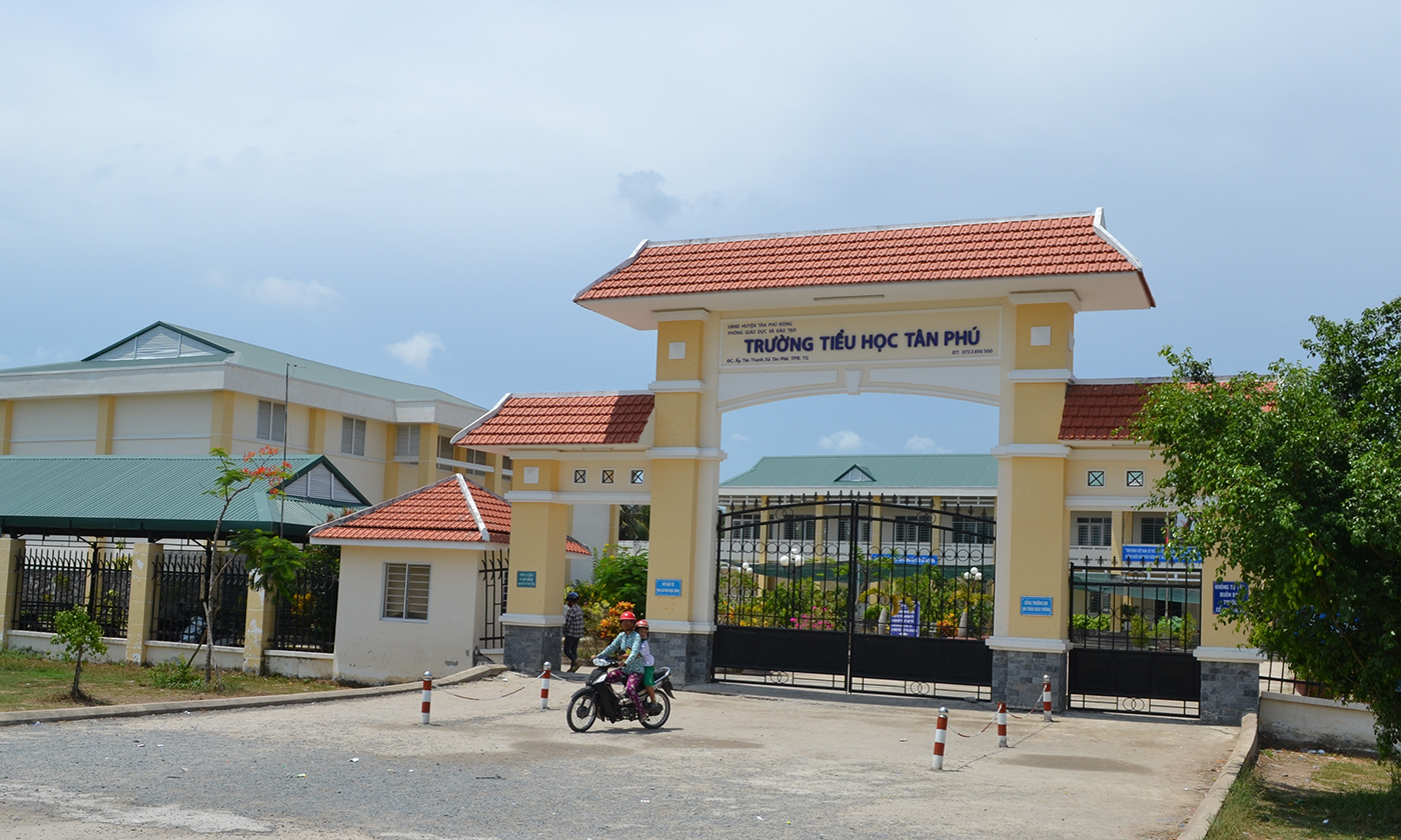 Trưởng Tiểu học Tân Phú được đầu tư xây dựng khang trang