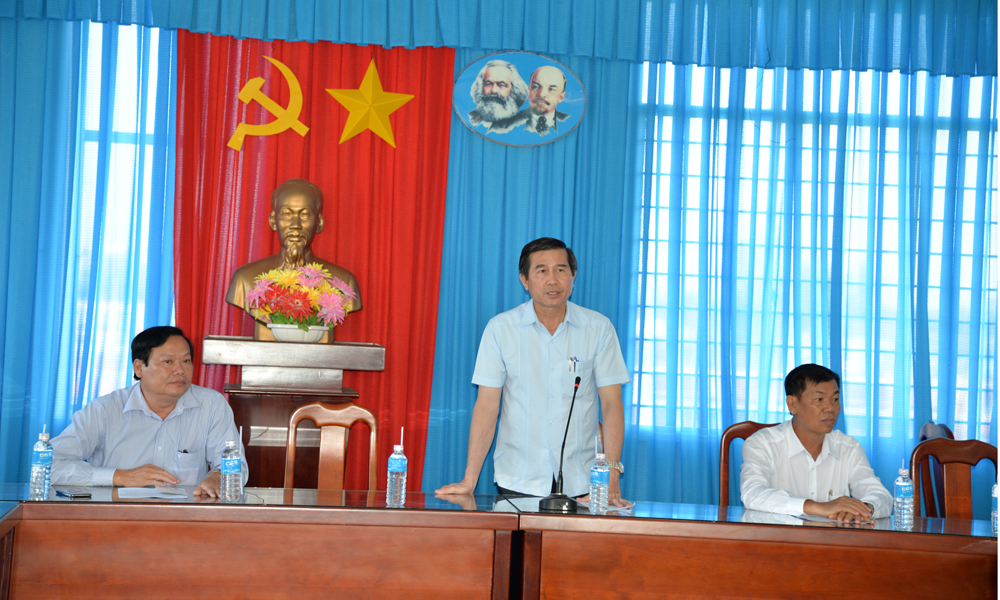 Kiểm tra tại xã Long Chánh (TX. Gò Công).
