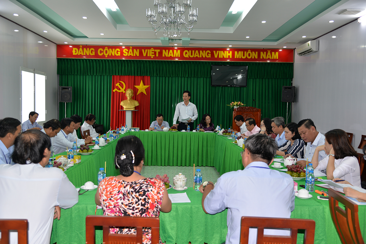 Đoàn giám sát làm việc với Đài PT-TH Tiền Giang